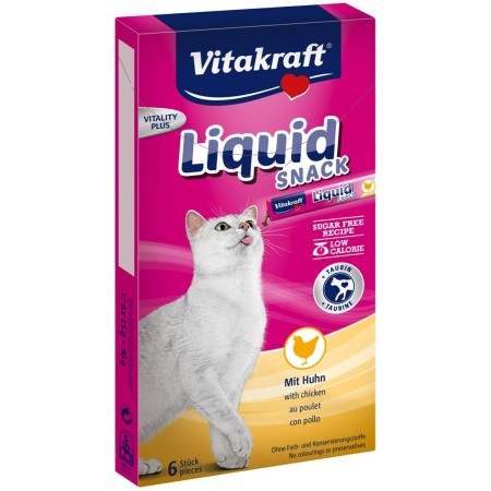 Collation pour Chat Vitakraft Liquid Snack Chicken Poulet Cochon 90 g