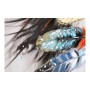 Cadre DKD Home Decor Indian Toile Plumes (120 x 3 x 80 cm) (2 Unités)