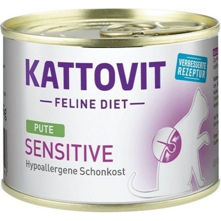 Aliments pour chat Kattovit Sensitive Turkey 185 g