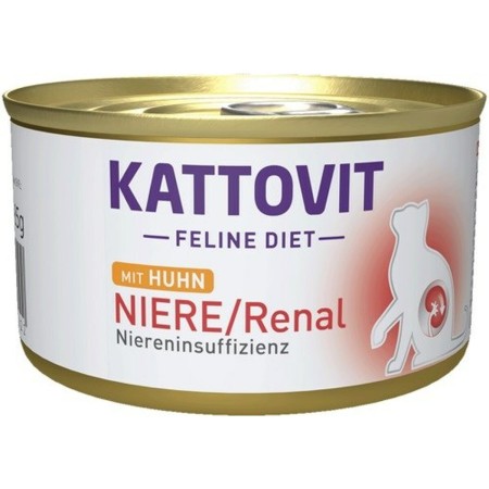 Aliments pour chat Kattovit Feline Diet Niere/Renal Chicken Poulet 185 g