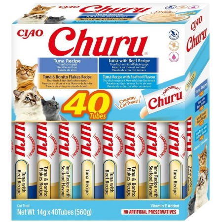 Collation pour Chat Inaba Churu Variety box Tuna Poisson