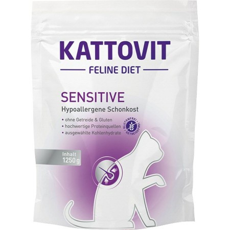 Aliments pour chat Kattovit Sensitive Saumon Oiseaux 1,25 kg