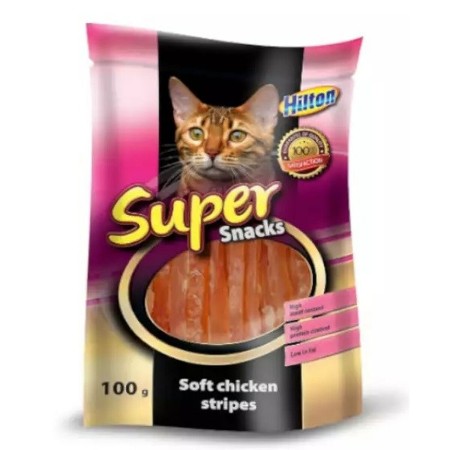 Snack para Gatos Hilton Soft chicken stripes Pollo 100 g