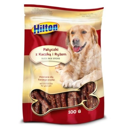 Snack pour chiens Hilton Duck and rice sticks 100 g