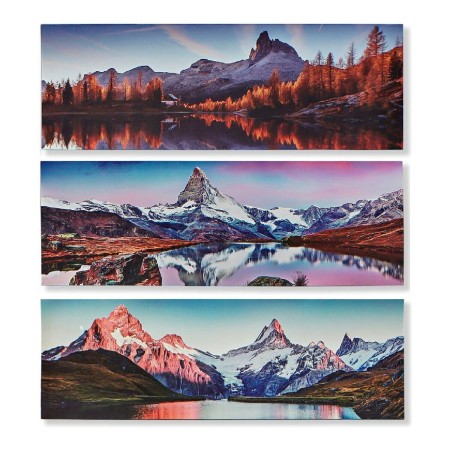 Cadre DKD Home Decor Landscape Toile Montagne (90 x 2 x 30 cm)