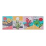 Cadre DKD Home Decor Tropical Toile Tropical (30 x 1,8 x 40 cm) (4 Unités)