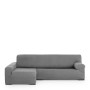 Funda para chaise longue de brazo largo izquierdo Eysa ULISES Gris 170 x 110 x 310 cm