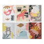 Cadre DKD Home Decor Animals Toile Enfant animaux (30 x 1,8 x 40 cm) (6 Unités)