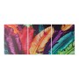 Cadre DKD Home Decor S3013634 Toile Plumes (30 x 1,8 x 40 cm)