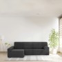 Funda para chaise longue de brazo largo izquierdo Eysa THOR Gris oscuro 170 x 110 x 310 cm