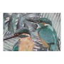 Cadre DKD Home Decor S3013639 Toile Oiseaux Tropical Feuille d'une plante (40 x 1,8 x 40 cm) (2 Unités)
