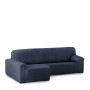 Funda para chaise longue de brazo corto izquierdo Eysa ROC Azul 180 x 120 x 360 cm