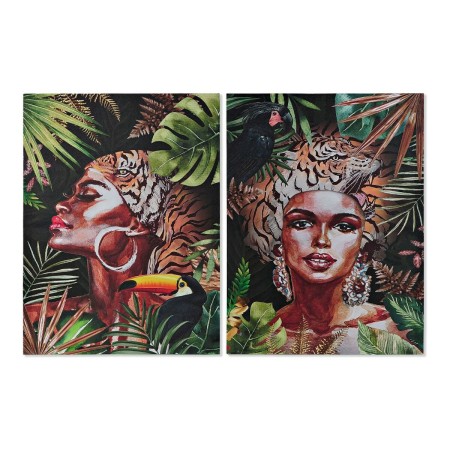 Cadre DKD Home Decor Colonial Africaine (50 x 1,8 x 70 cm) (2 Unités)