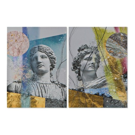Cadre DKD Home Decor Art Toile Arte Moderne (50 x 1,8 x 70 cm) (2 Unités)
