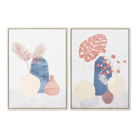 Cadre DKD Home Decor Vases Toile Vase (53 x 4,5 x 73 cm) (2 Unités)