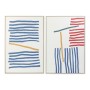 Cadre DKD Home Decor S3013669 Toile Abstrait (83 x 4,5 x 123 cm) (2 Unités)