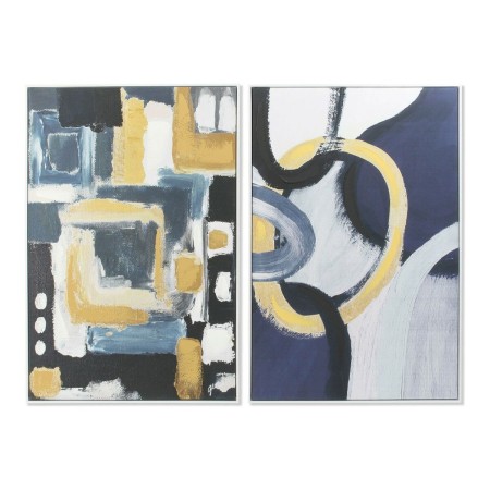 Cadre DKD Home Decor S3013693 Toile Abstrait Moderne (83 x 4,5 x 123 cm) (2 Unités)