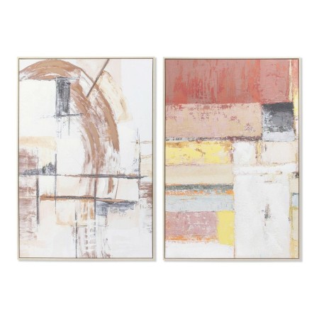 Cadre DKD Home Decor Toile Abstrait Moderne (83 x 4,5 x 123 cm) (2 Unités)