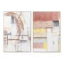 Cadre DKD Home Decor Toile Abstrait Moderne (83 x 4,5 x 123 cm) (2 Unités)