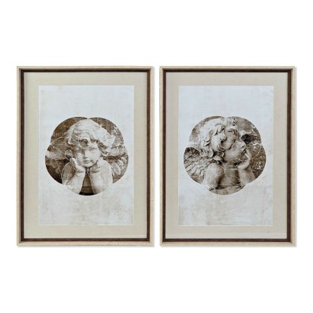 Cadre DKD Home Decor CU-180442 Toile Ange (64 x 3,5 x 88 cm) (2 Unités)