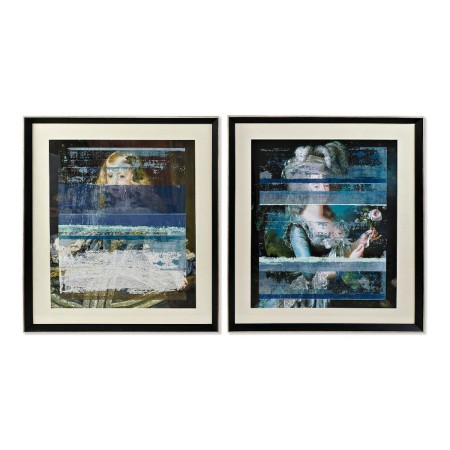 Cadre DKD Home Decor CU-180444 Toile Arte Moderne (86,6 x 4 x 100 cm) (2 Unités)