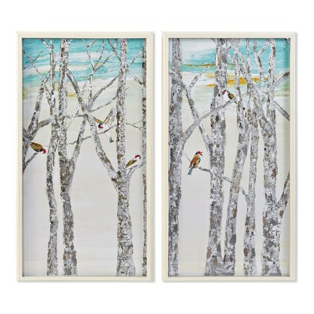 Cadre DKD Home Decor CU-180450 Toile Arbres (54 x 3 x 103,5 cm) (2 Unités)