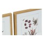 Cadre DKD Home Decor S3013715 Toile Fleurs (43 x 3 x 53 cm) (4 Unités)