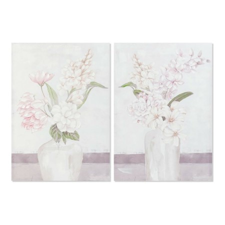 Cadre DKD Home Decor S3013716 Toile Vase (2 Unités) (70 x 3 x 100 cm)