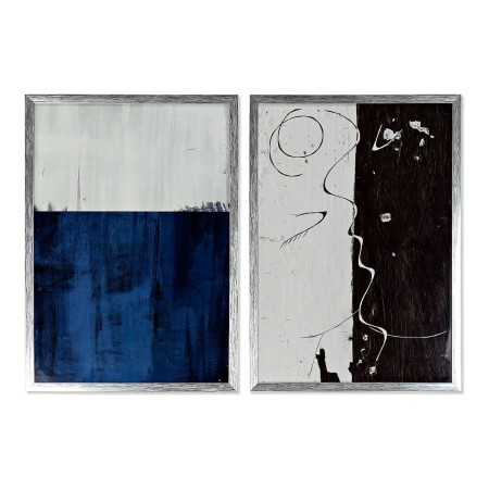 Cadre DKD Home Decor S3013731 Abstrait Moderne (2 Unités) (50 x 3 x 70 cm)