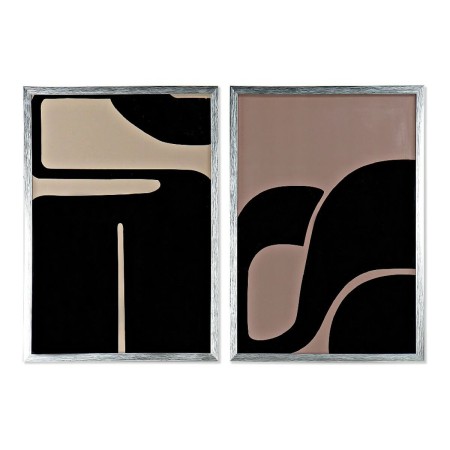 Cadre DKD Home Decor S3013732 Abstrait (2 Unités) (50 x 3 x 70 cm)