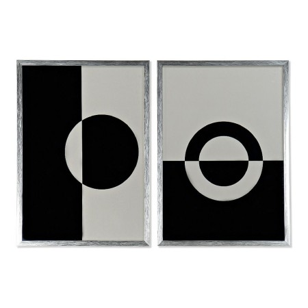 Cadre DKD Home Decor S3013733 Abstrait (2 Unités) (50 x 3 x 70 cm)