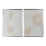 Cadre DKD Home Decor S3013734 Abstrait (2 Unités) (50 x 3 x 70 cm)