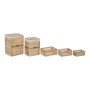 Set de boîtes décoratives DKD Home Decor Polyester Bois Bali (40 x 30 x 56 cm) (5 pcs)
