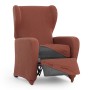 Housse de fauteuil avec pieds séparés Eysa ULISES Marron 90 x 100 x 75 cm