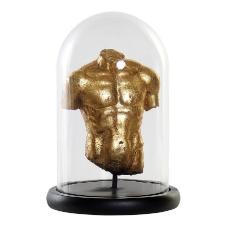 Figurine Décorative DKD Home Decor Buste Doré Résine Bois MDF (17 x 17 x 26 cm)