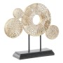 Figurine Décorative DKD Home Decor Cercles Doré Métal Résine (35 x 9 x 30.6 cm)