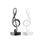 Figurine Décorative DKD Home Decor Noir Blanc Résine (15 x 11.5 x 41 cm) (2 pcs)