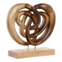 Figurine Décorative DKD Home Decor Bois Abstrait Naturel (25 x 10 x 25 cm)