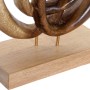 Figurine Décorative DKD Home Decor Bois Abstrait Naturel (25 x 10 x 25 cm)