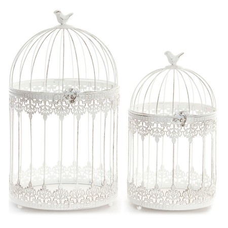 Cage DKD Home Decor Métal (2 pcs)