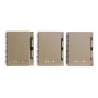 Cahier à Spirales avec Stylo DKD Home Decor Noir Rouge Vert (9 x 9 x 0,5 cm) (3 pcs) (17 x 1 x 21 cm) (14 x 1 x 1 cm)