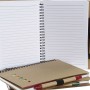 Cahier à Spirales avec Stylo DKD Home Decor Noir Rouge Vert (9 x 9 x 0,5 cm) (3 pcs) (17 x 1 x 21 cm) (14 x 1 x 1 cm)