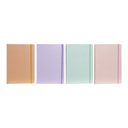Carnet DKD Home Decor Jaune Rose Menthe Lila (14.5 x 1.5 x 21 cm)