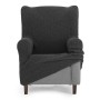 Housse de fauteuil à oreilles Eysa THOR Gris foncé 80 x 110 x 90 cm