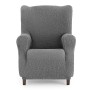 Housse de fauteuil à oreilles Eysa THOR Gris foncé 80 x 110 x 90 cm