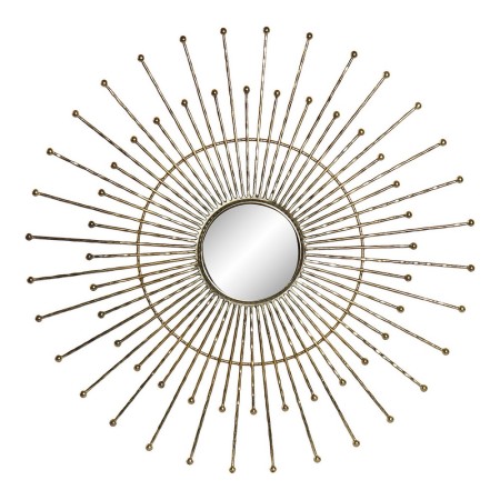 Figurine Décorative DKD Home Decor Miroir Rond Verre Fer (57 x 2 x 57 cm)