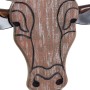 Figurine Décorative DKD Home Decor Bœuf Métal Bois MDF (75 x 2 x 35 cm)