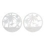 Figurine Décorative DKD Home Decor Palmiers Métal (2 pcs) (40 x 1 x 40 cm)