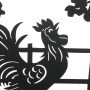 Figurine Décorative DKD Home Decor Coq Métal (2 pcs) (98 x 1 x 98 cm)