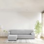 Housse pour chaise longue accoudoir long gauche Eysa THOR Gris 110 x 110 x 310 cm
